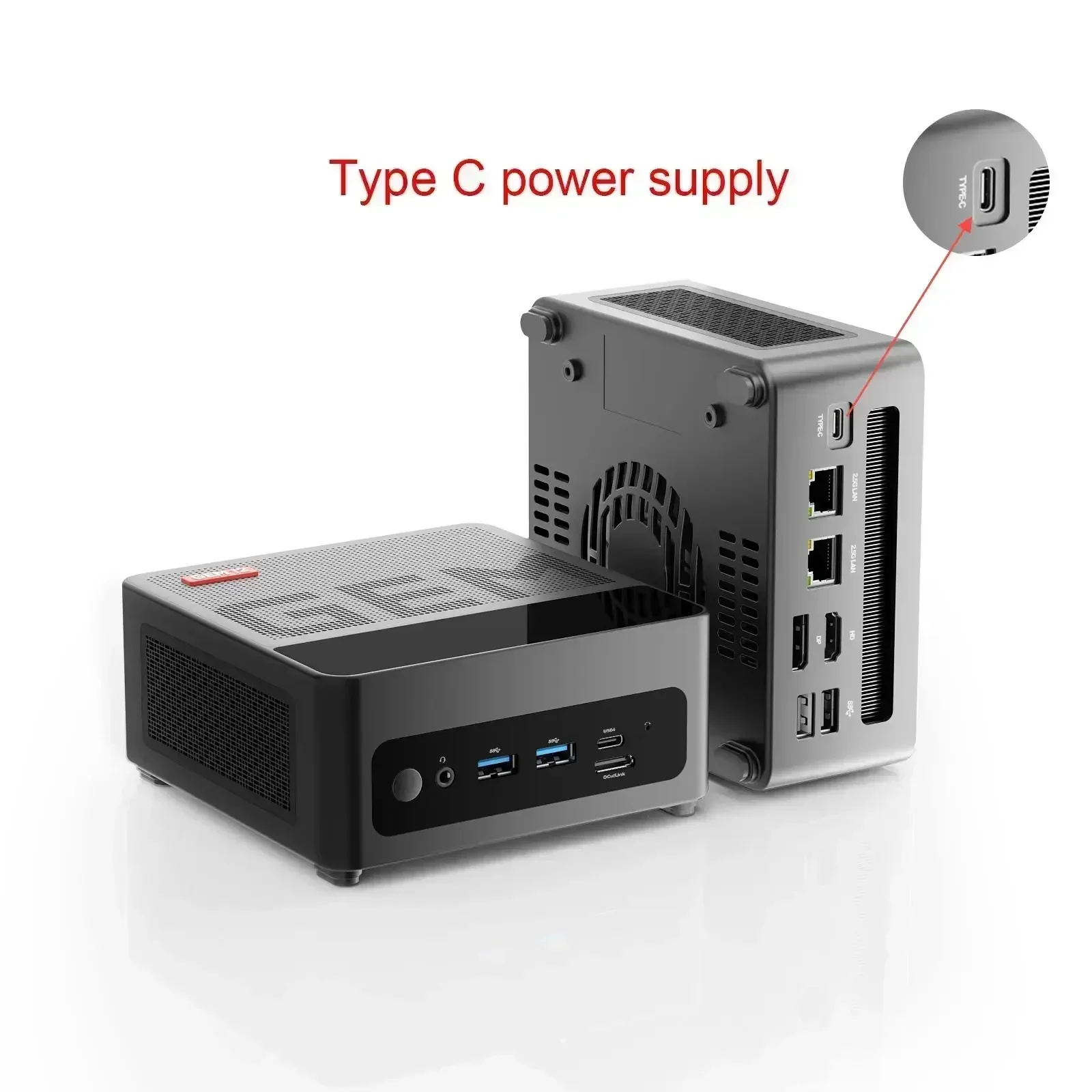 US/EU Chatreey GEM Mini PC R7 8845HS 7840HS 780M R9 6900HX 680M Gaming Desktop Computer with WiFi 6/Bluetooth 5.2/OCuiLink/HDMI