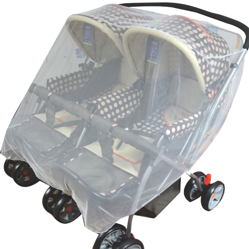 Doppel kinderwagen Moskito netz Anti-Bug Mesh Abdeckung für Kinderwagen Baby Reise ausrüstung