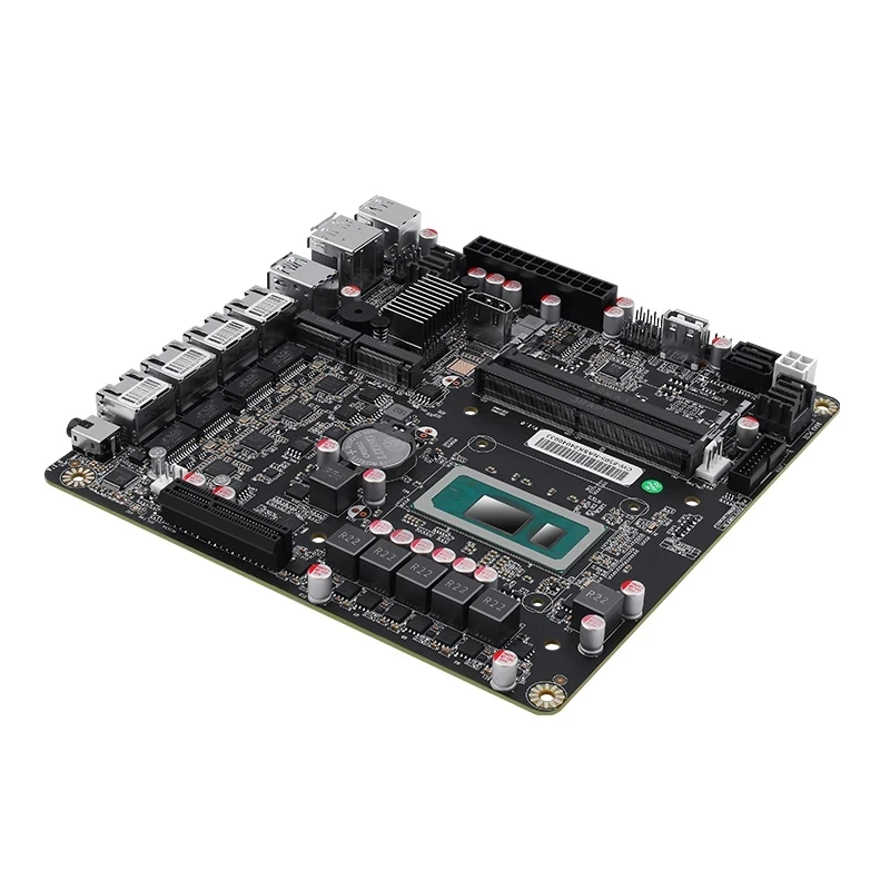 6-Bay NAS Motherboard i5-12450H 8505 Max 6*NVMe 6*SATA3.0 1*PCIEx4 4*Intel i226-V 2.5G 2*DDR5 Firewall Router Mini ITX Mainboard