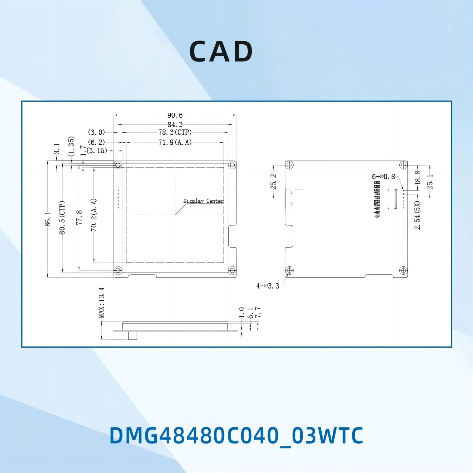 DWIN 4,0 "IPS 480X480 квадратный модуль емкостной сенсорной панели, TFT LCD, UART LCM HMI интеллектуальный дисплей, управление для Arduino