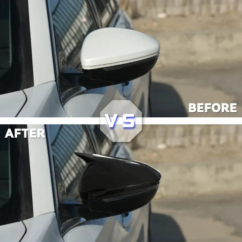 サイドバックミラーキャップウイングミラーカバープジョー 208 308 408 508 307 308 2008 4008 5008 2013-2023 カーアクセサリー