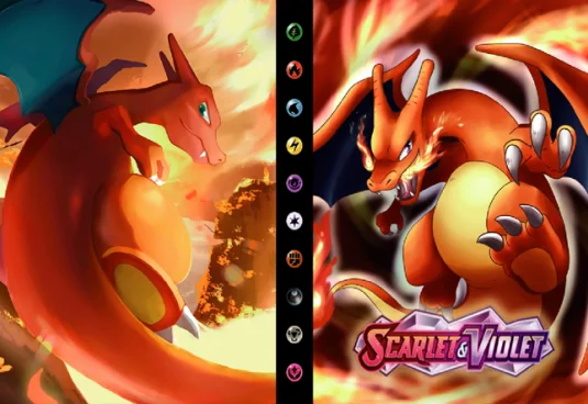 2024New Laser Charizard Squirtle Holder Binder Collections Folder Anime Card Protector Notebook Pokemones Album 240Pcs Card Book