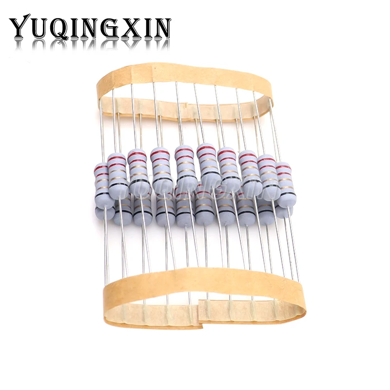 20 piezas 1W 5% resistencia de alambre bobinado fusible resistencia de bobinado 0.1R 0.33R 1R 2.2R 3R 4.7R 5.1R 6.8R 10R 22R 68R 100R 200R 510R 0,1 ohm