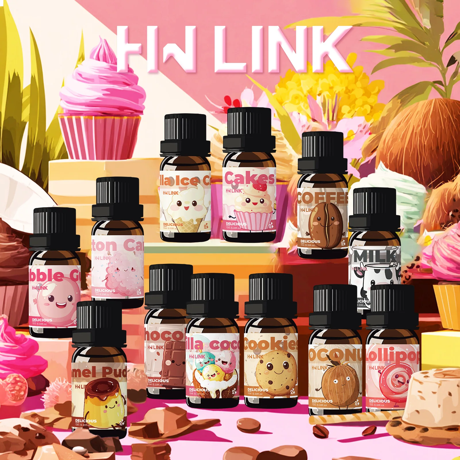 10ml Cookies Essential Oils Perfumes Essence Oils Cookies Parfun for Candle,Soap Making,Aromatherapy,Diffusers,Humidifiers Gifts
