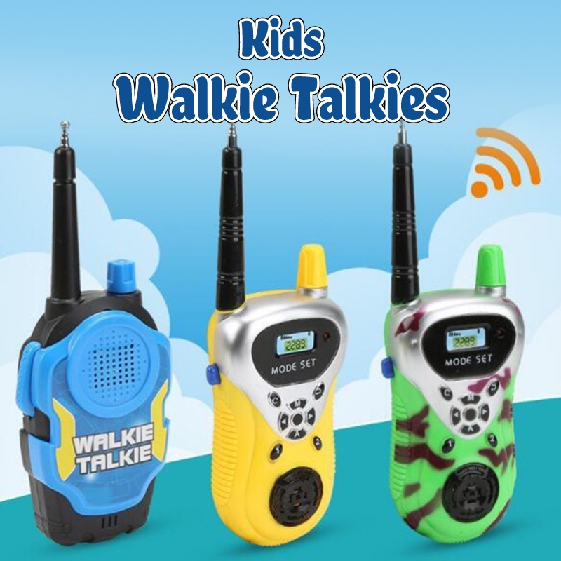 Walkie-talkies de juguete para niños, Mini transceptor de Radio bidireccional portátil, comunicador eléctrico, interfono al aire libre, regalo para niños
