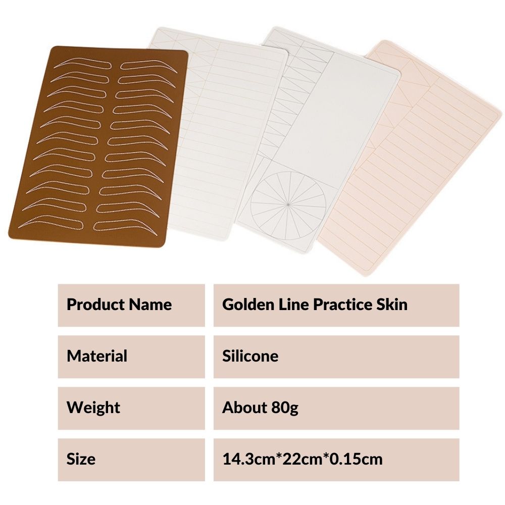 Tatouage Microblading maquillage Permanent sourcils épais Silicone sourcils tatouage feuille de Latex Double face pratique peau