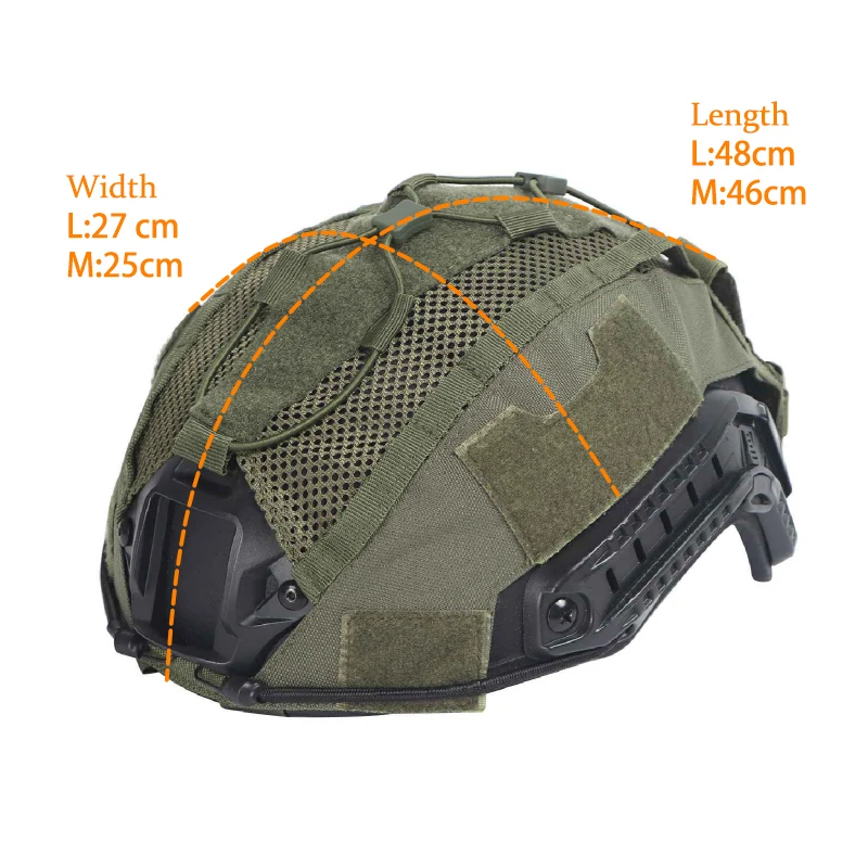 ฝาครอบหมวกกันน็อคยุทธวิธีสำหรับการล่า, พร้อมกระเป๋าแบตเตอรี่ NVG