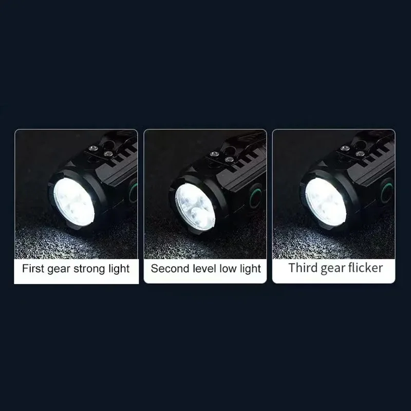 3 LED Super Bright Flashlight Rechargeable For Long Range Portable Small Flashlight With Pen Clip And Tail Magnet New