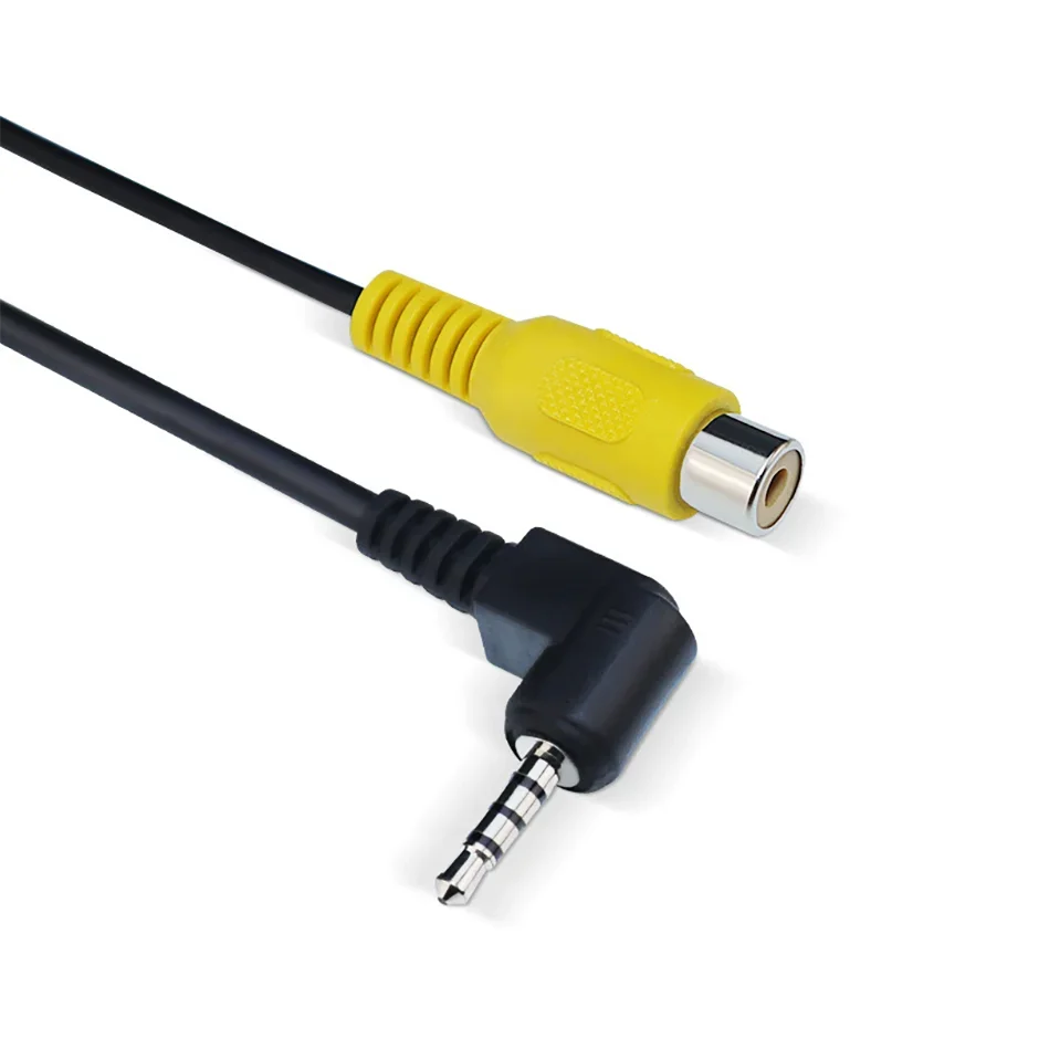 AV-In-Videokabel-Adapter, 2,5 mm, AV-Buchse, Stecker auf Cinch-Buchse, Adapterkabel für GPS- und Rückkamera-Konverterkabel