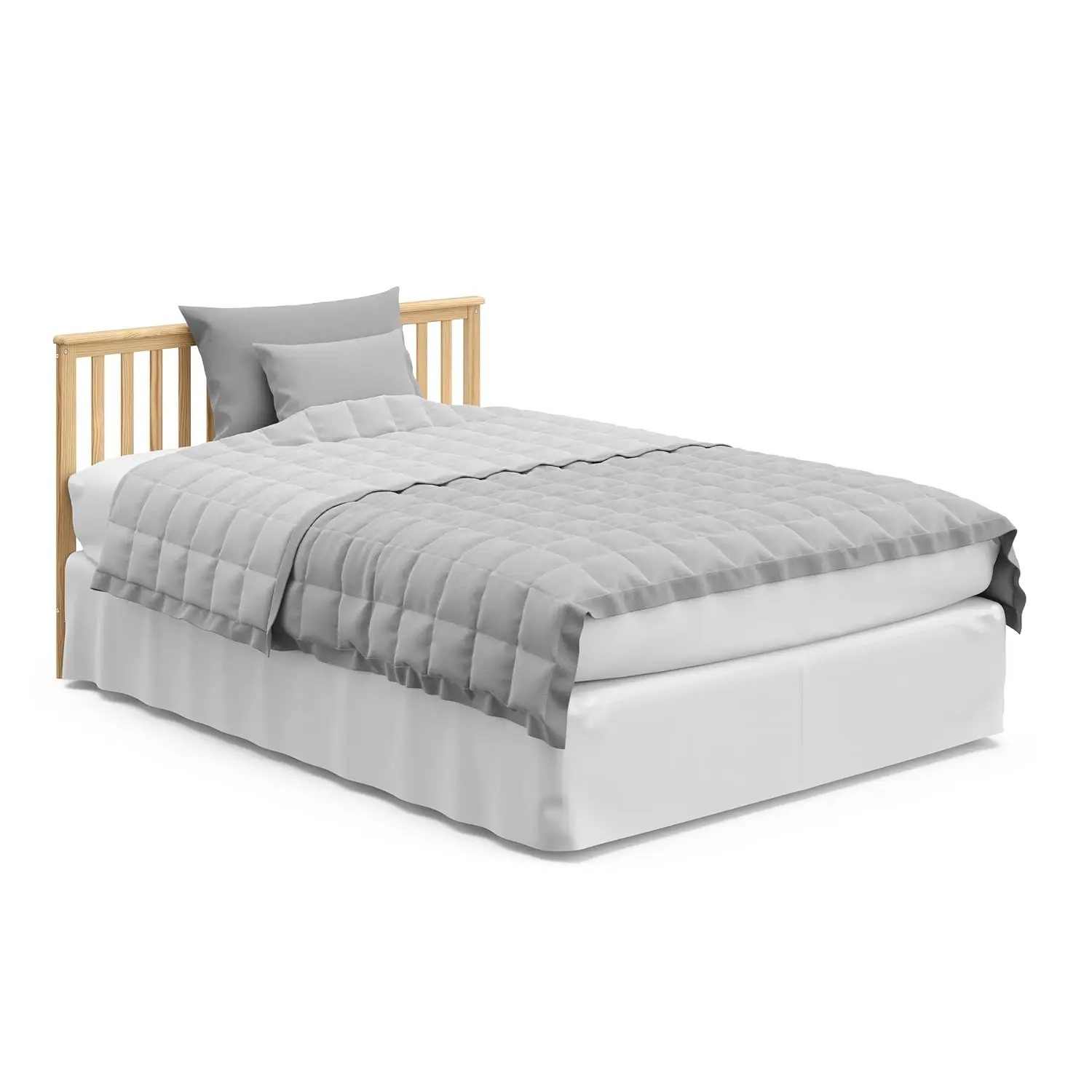 4-in-1 Convertible Crib (Natural) - Converts to Daybed, Toddler Bed, and Full-Size Bed, Fits Standard Full-Size Crib Mattress, A