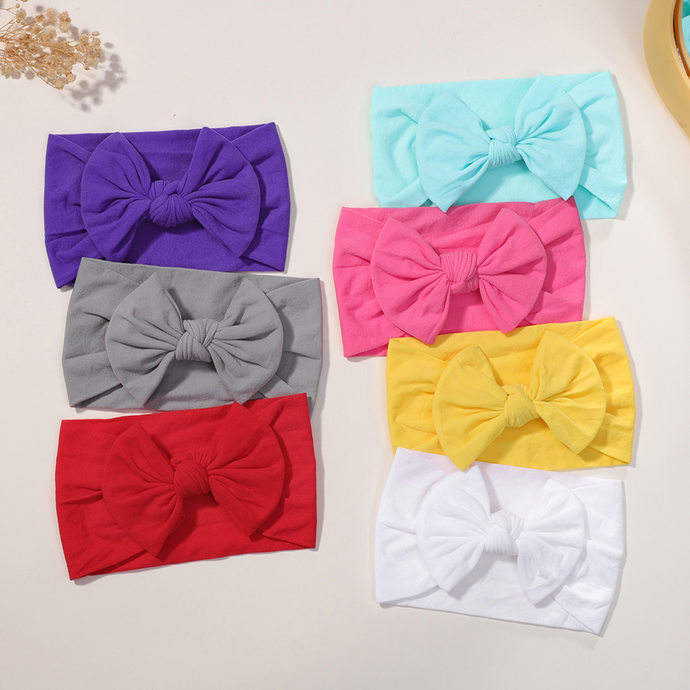 5 pçs bonito arcos bandana do bebê macio elástico faixas de cabelo da menina do bebê para recém-nascido infantil turbante headwear acessórios para o cabelo do bebê