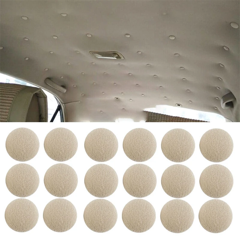 60PCS Headliner ชุดซ่อมหลังคาอัตโนมัติซ่อม Snap Rivets และเครื่องมือติดตั้งสําหรับยึดเพดานภายในรถหย่อนคล้อย headliner