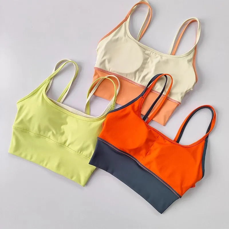 Shockproof Sports Bra for Women Slim Elastic Fitness Underwear Gym Breathable Yoga Crop Top Sportswear