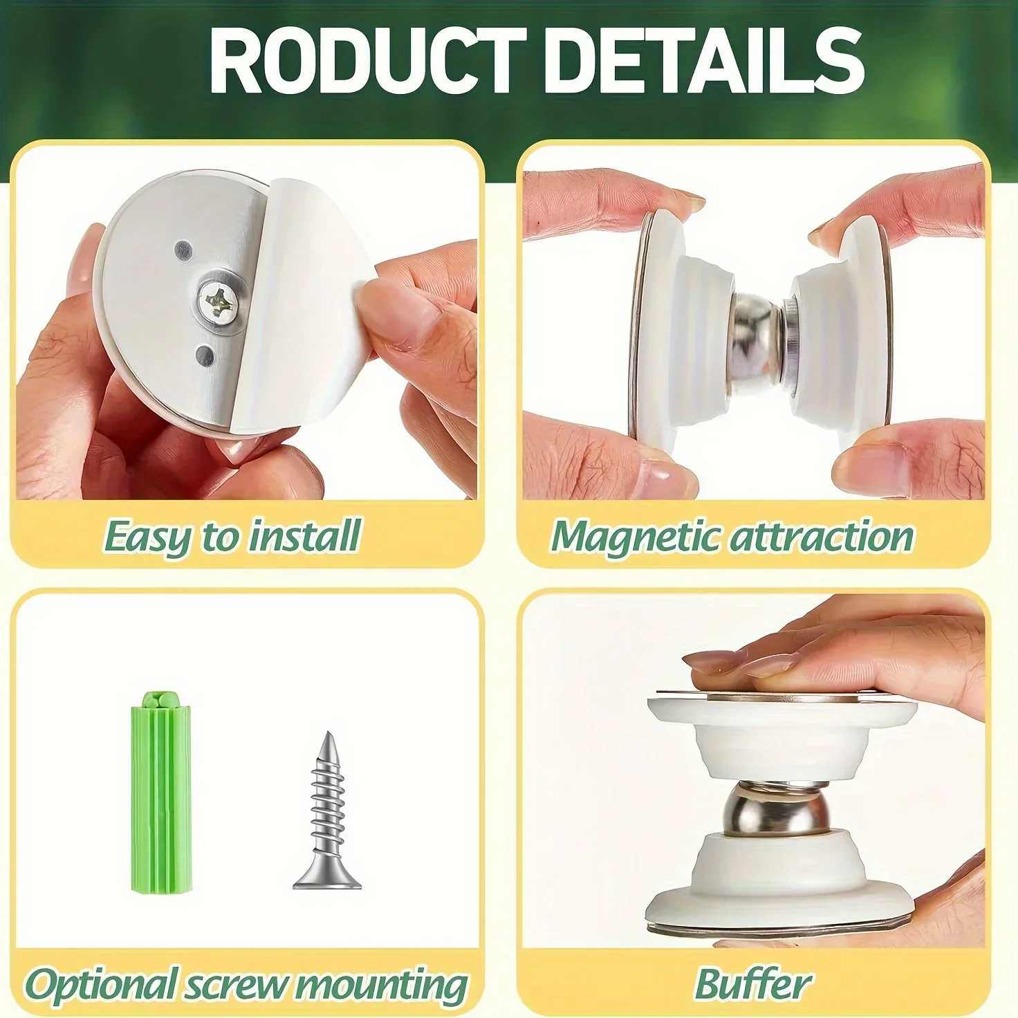 Magnetische Deur Catch Keuken Deur Retainer RV Deur Stop Behoud Catch Klink voor RV Caravan Camper Camper Boot Deur Houder