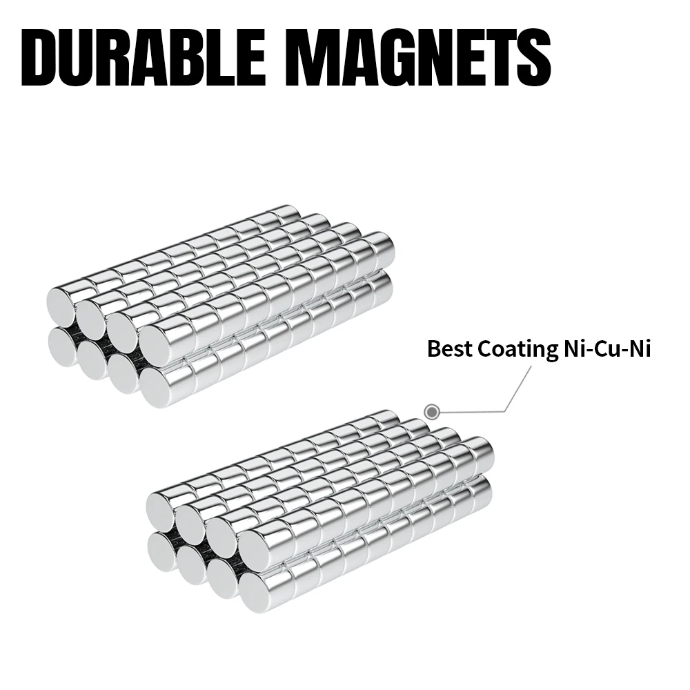 40/200 Stück 3 x 3 mm Kühlschrankmagnete für Kühlschrankbüro