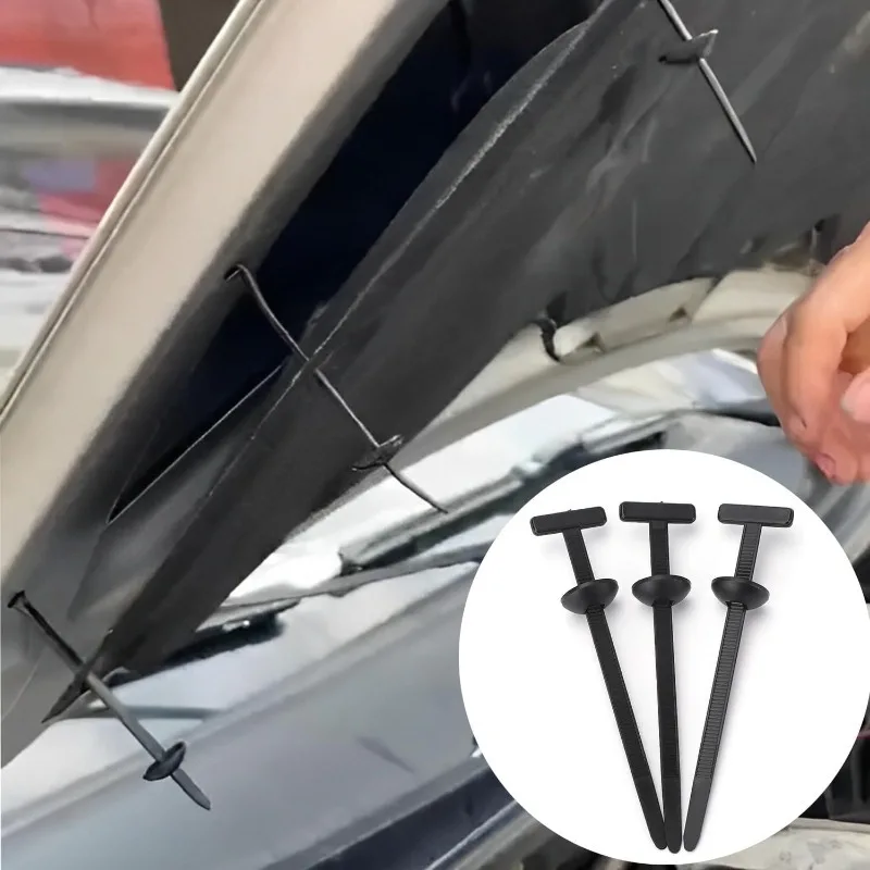 1000/20x Cable Ties Buckle Nylon Auto Fastener Screw Replaceable Car Fenders Trunk Engine Guard Panel Wire Clips Management Tool