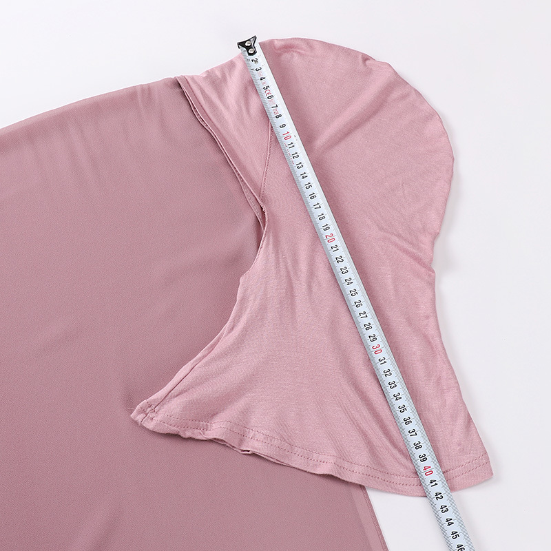 Hijab de gasa instantáneo, diadema interior musulmana, gorro para mujer, chal largo con Jersey, bufanda interior, cubierta para el cuello, diadema