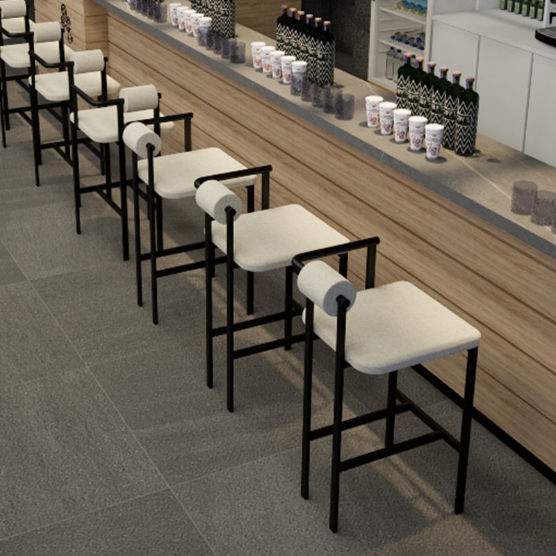 Silla de Bar de estilo Industrial Simple, taburete alto nórdico para el hogar, silla de escritorio frontal de pie alto, taburete de mostrador, nuevo