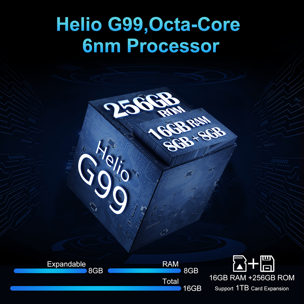 Unihertz tank 2 Pro 8849 teléfono resistente con proyector 100MP 24GB 256GB Android 14 100MP NFC 120W Helio G99 23800mAh