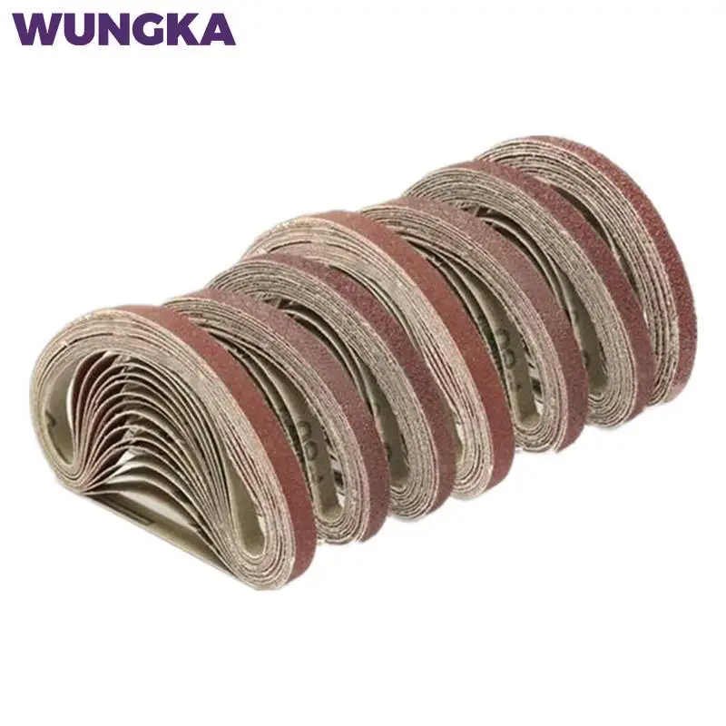 10 Chiếc 330*10Mm/453*15 Chà Nhám Thắt Lưng P40 - P1000 Nhám Màn Hình Ban Nhạc gỗ Mềm Mài Kim Loại Đánh Bóng