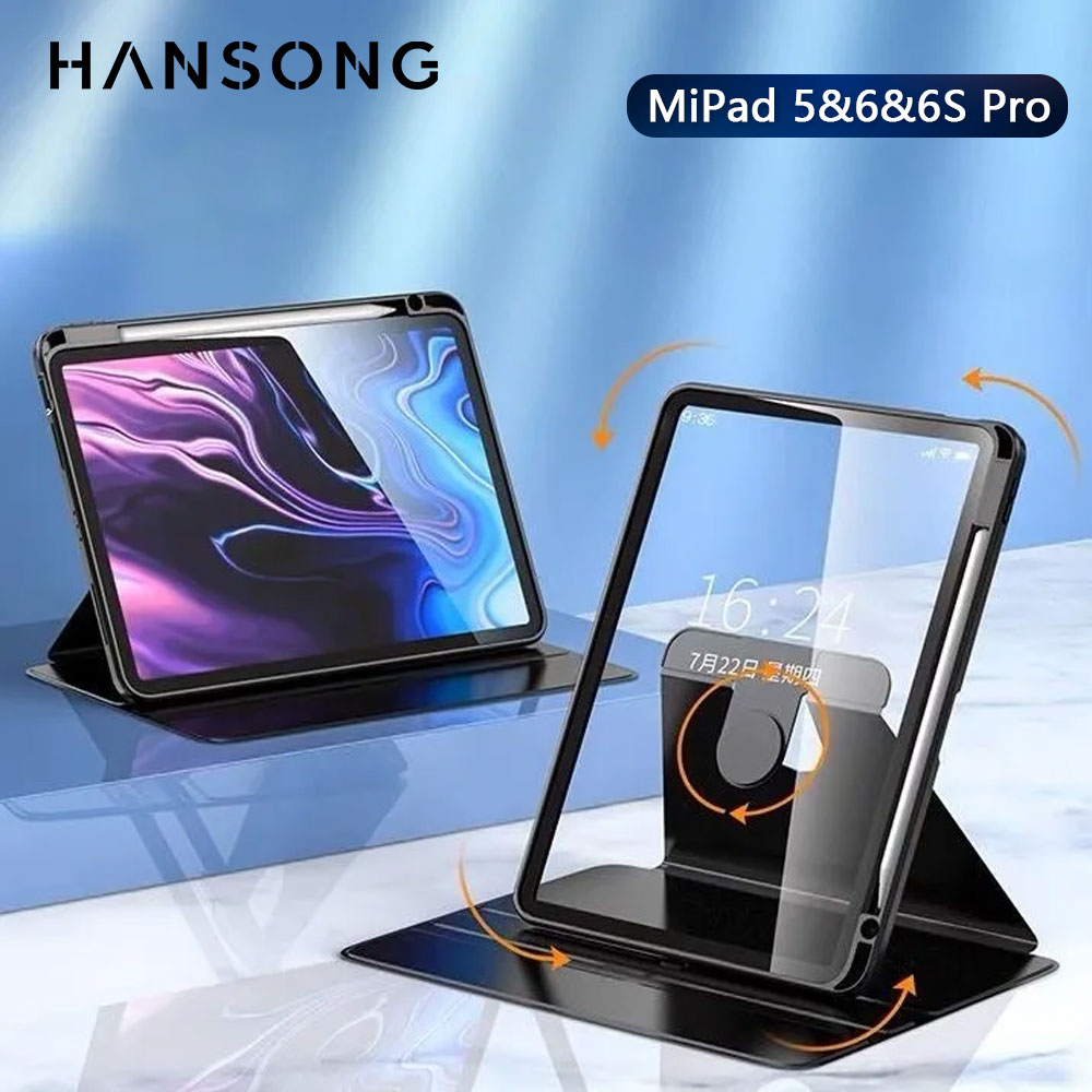 Xiaomi パッド 6 5 プロ 2023 11 インチケース 6s プロ 12.4 インチ 360 °   Xiaomi Pad 5 6 11インチTPU保護カバーフリップケース用回転