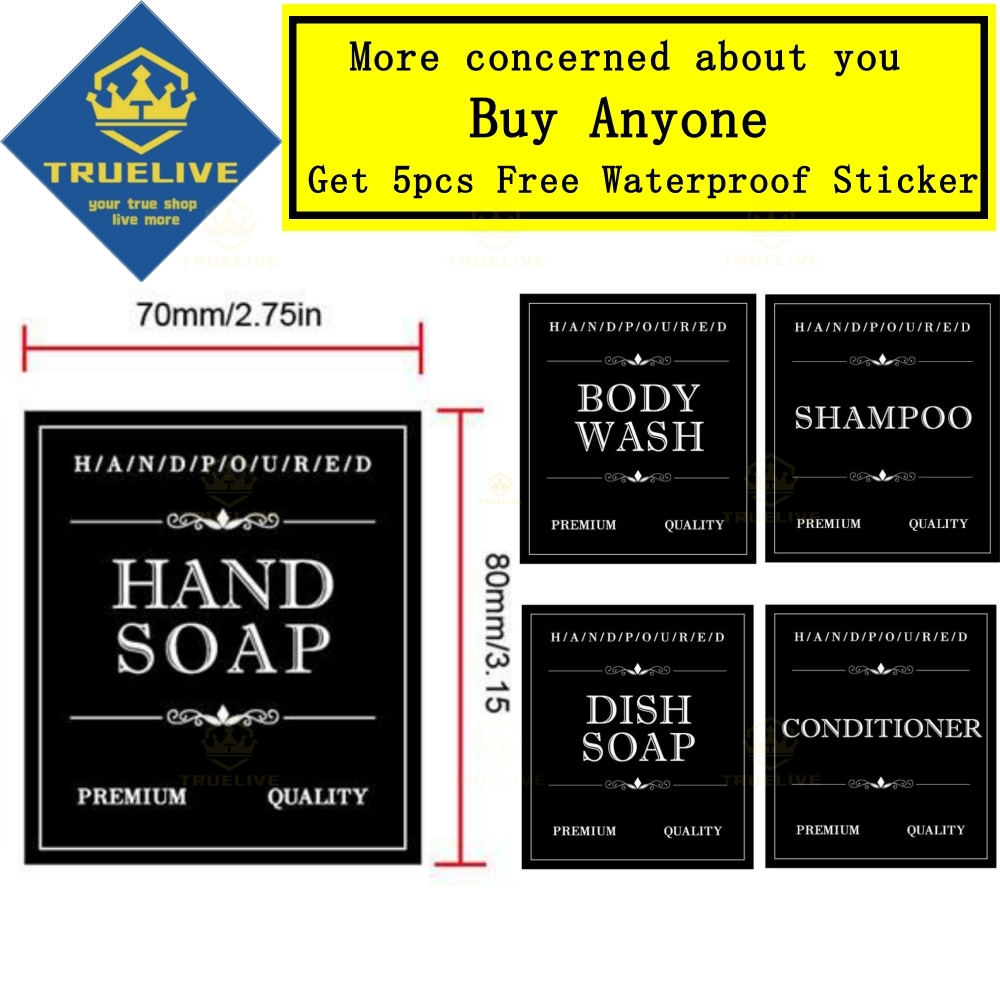 Дозатор для мыла, 5/3/1 шт., матовый черный, 300/500 мл, бутылка для мыла, дозатор для жидкого мыла с пластиковым насосом, дозатор с этикетками