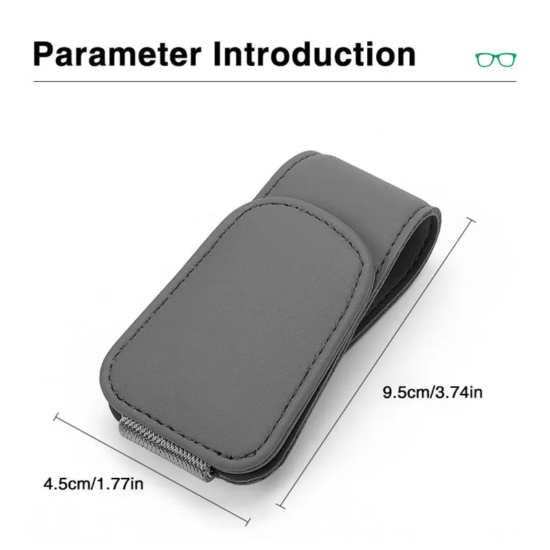 Universal Car Auto Sun Visor แว่นตาแขวนคลิปหนังแว่นตาแม่เหล็ก Multi-Function รถยนต์อุปกรณ์เสริม