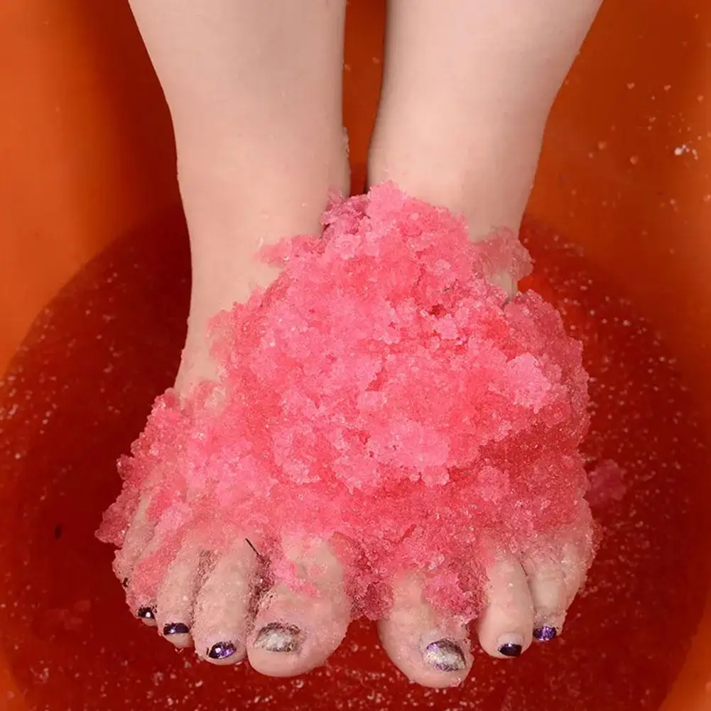 Rose Bubble Banho Em Pó, Banho De Pés De Lama De Cristal, Body Scruber, Cuidados Com A Pele, Esfoliação SPA Sal, 60g