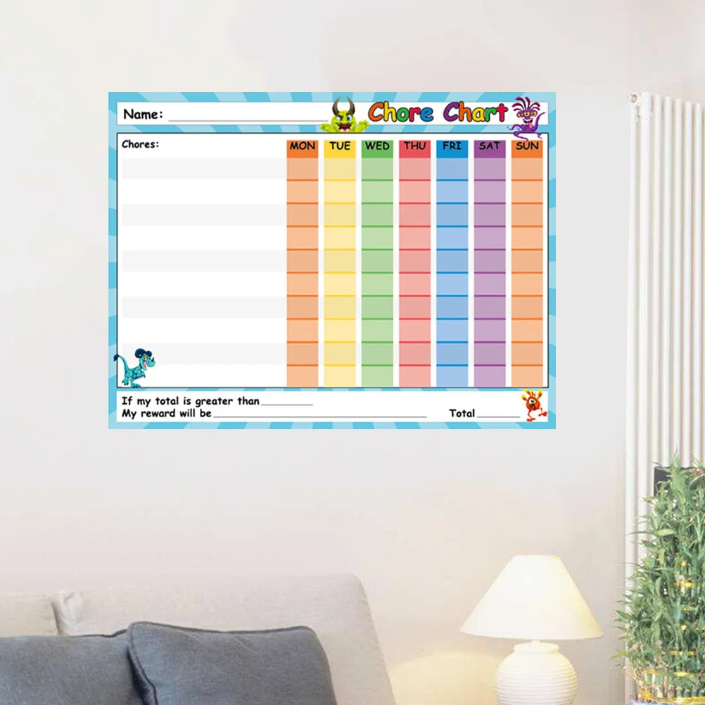 PVC Self Adhesive Whiteboard Paper Wall Decal Sticker Cartoon Pattern Easy Apply Remove Smooth Surface Non Toxic Board Stickers 