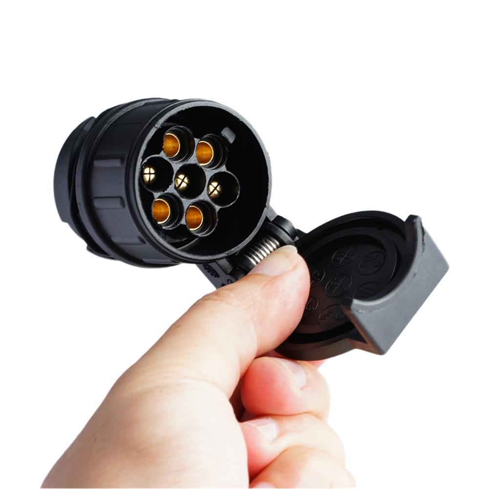 13 Tot 7 Pin Plug Adapter Trailer Connector Waterdichte Stekkers 12V Beschermen Slepen Adapter Socket Connector Trekhaak Handgereedschap