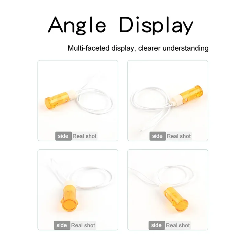 5PCS 10mm Signal Lamp Panel Mounting Neon Indicator Guiding Signal Lamp Red Green Yellow 380 220V 12V/24VDC MDX-11A With Wire