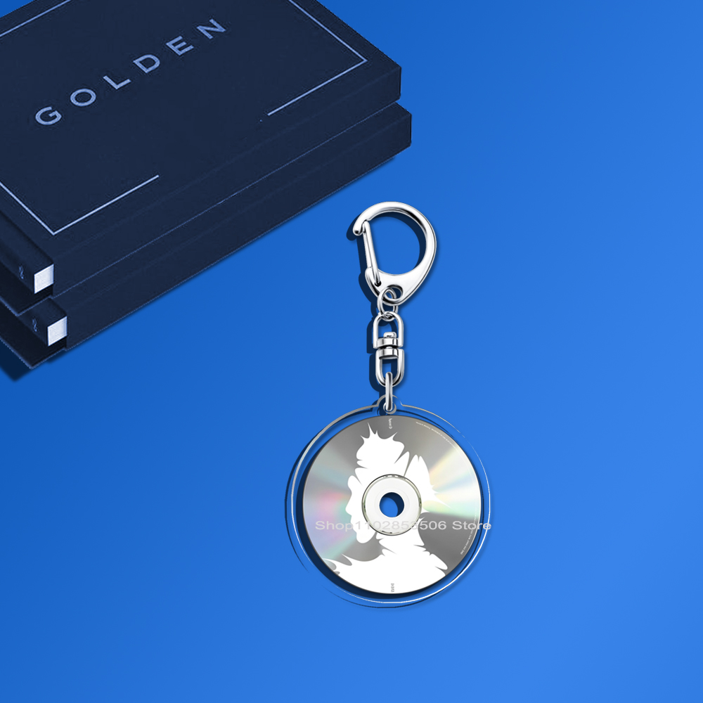 อะคริลิคKpop Mini CDพวงกุญแจGOLDEN MUSEอัลบั้มLAYOVER Agust Dddays FACES INGIDO JINS KeyแหวนV Teakook Kpopอุปกรณ์เสริมMerch