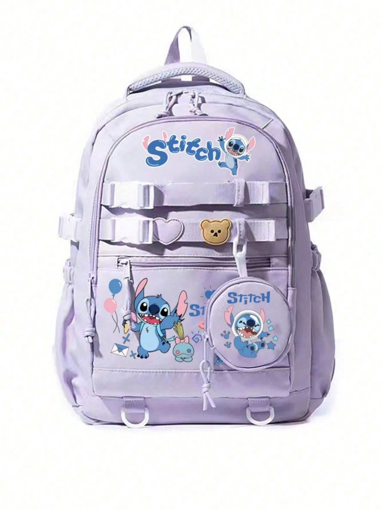 Disney Lilo Stitch Borsa da scuola popolare per bambini e adolescenti Zaino da viaggio per ragazze di grande capacità per studenti di moda