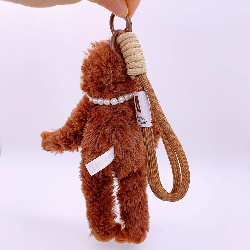 20 cm Nette Kleine Affe Anhänger Plüsch Puppe Tier Hängen Plüsch Puppe Tasche Anhänger Weiche Angefüllte Rucksack Schlüsselbund Plüsch Puppen