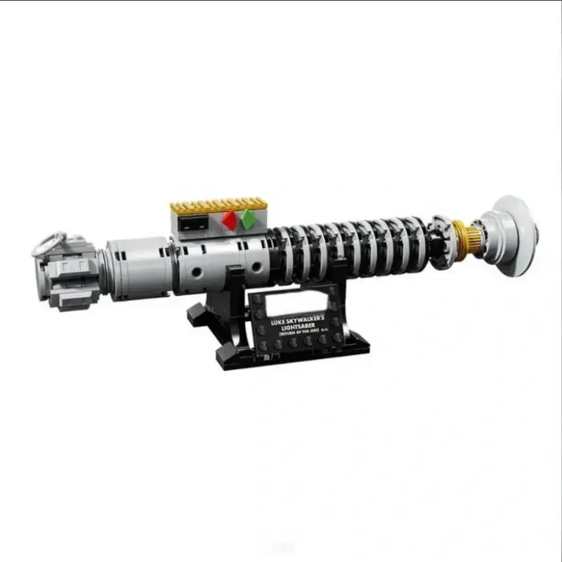 W MAGAZYNIE 147 sztuk Moc-40730 Luke Skywalkers miecz świetlny kosmiczne wojny cegły Model zestaw DIY klocki dla dzieci zabawki prezenty dla dorosłych