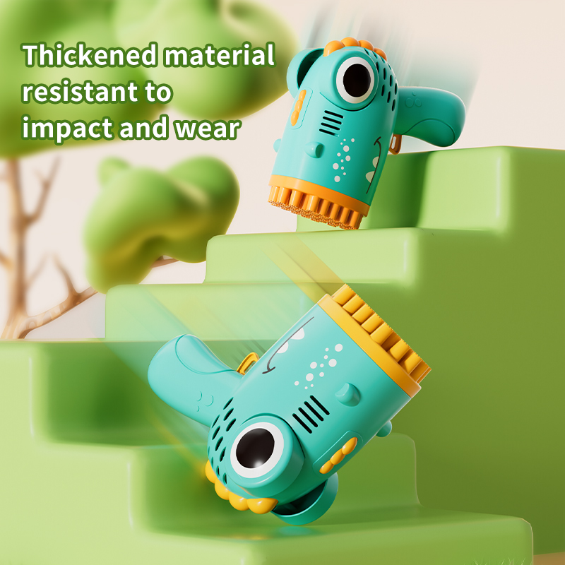 40-Loch-Dinosaurier-Blasenpistole, tragbare vollautomatische Seifenblasenmaschine ohne Batterie und Blasenwasser für Kinder, Geschenk