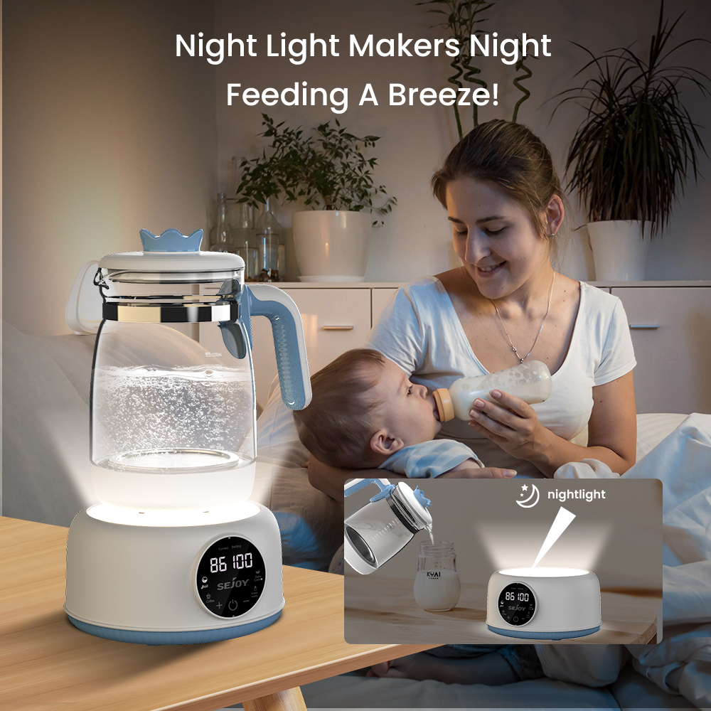 Sejoy Infant Thermostatic Milk Regulator Milk Modulator Electric Kettle 72 Hours Hot Water Smart Insulation Pot Milk Powder Warm