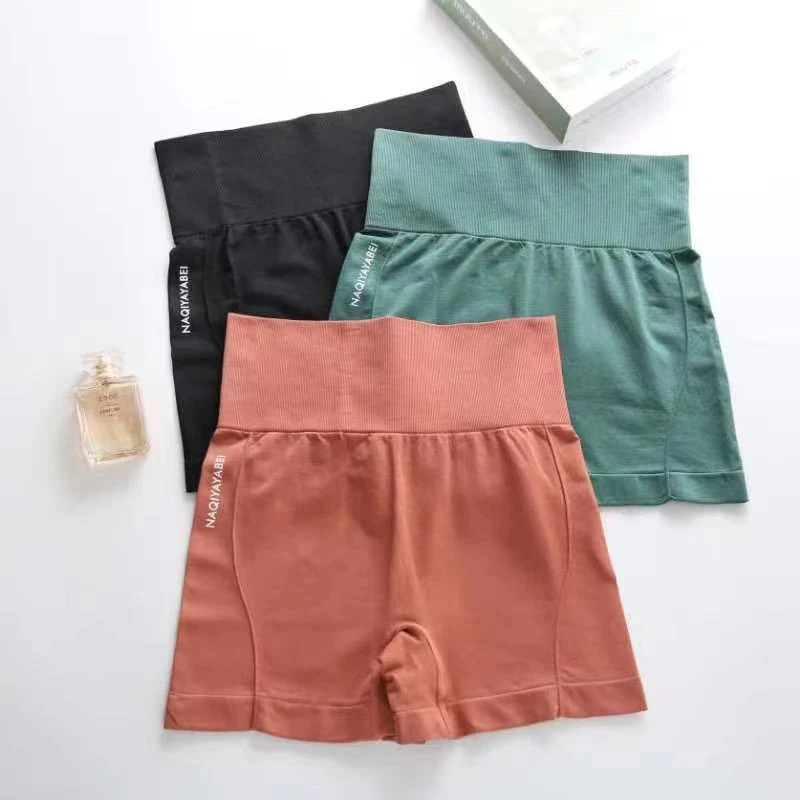 High Waist Sports Women's Fitness Shorts Seamless Thin Sports Shorts Women's Cycling Jogging Fitness Raise Waist and Buttocks