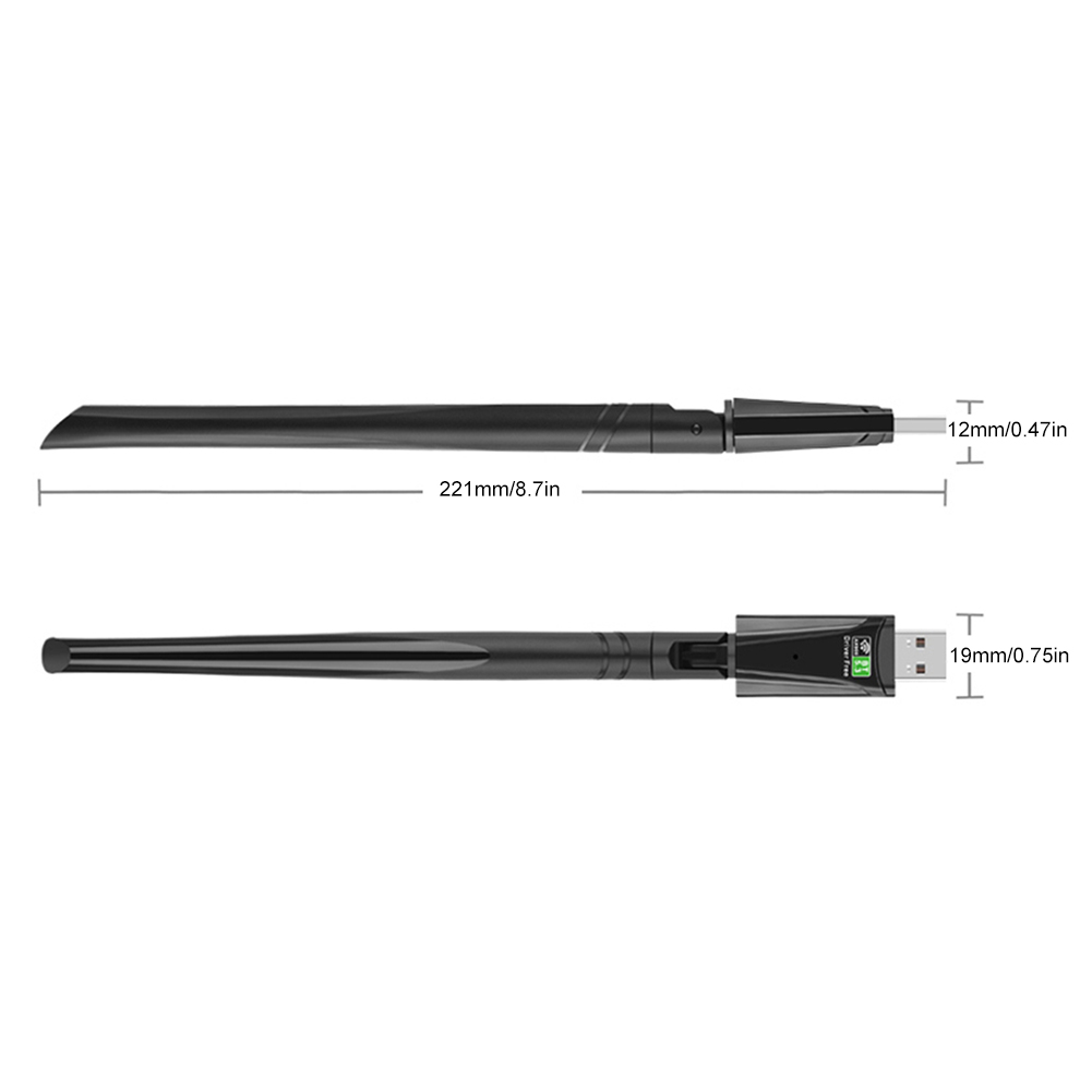 WiFi6 USB Adapter AX919 Bluetooth 5.3 Dual band 900Mbps Wireless Network Card Wifi Antenna Dongle Free Drive For PC Win10 11