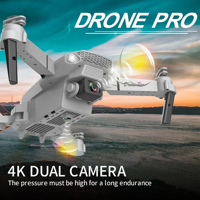 Nuovo drone E88 Pro FPV con fotocamera HD 4K 1080P, WIFI, altezza di tenuta, regalo giocattolo pieghevole per elicottero quadricottero RC