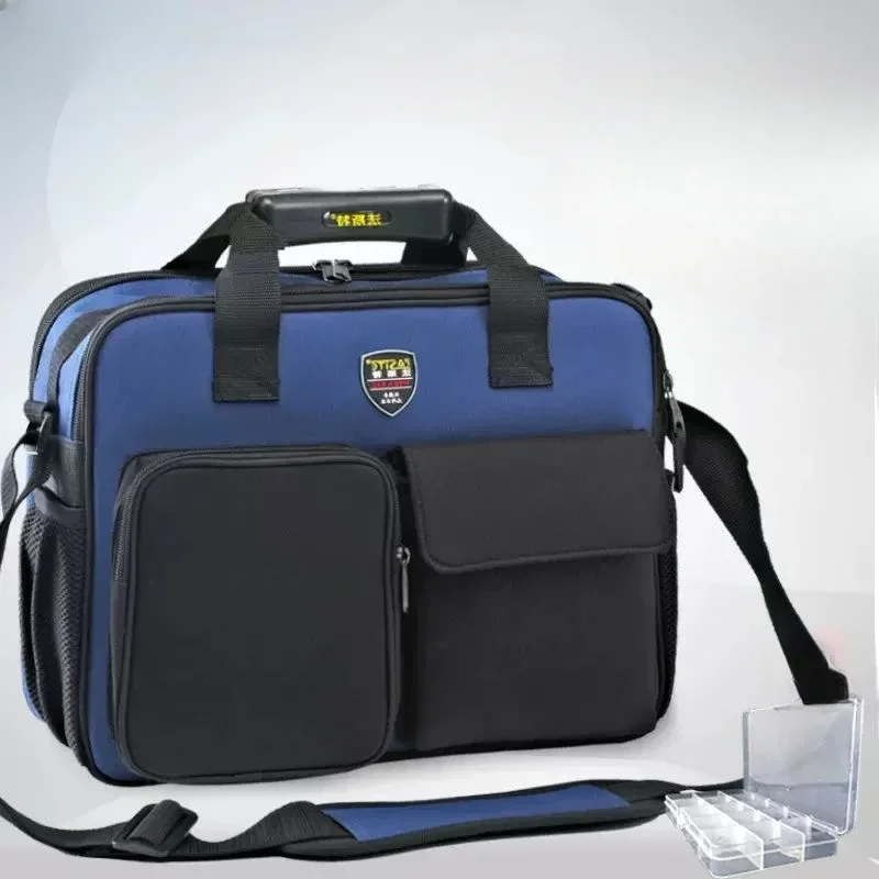 Bolsa de herramientas para electricista, bolsa de herramientas verde profesional, organizador, portador de herramientas de carpintería, almacenamiento de equipos, estuche de suministros portátil
