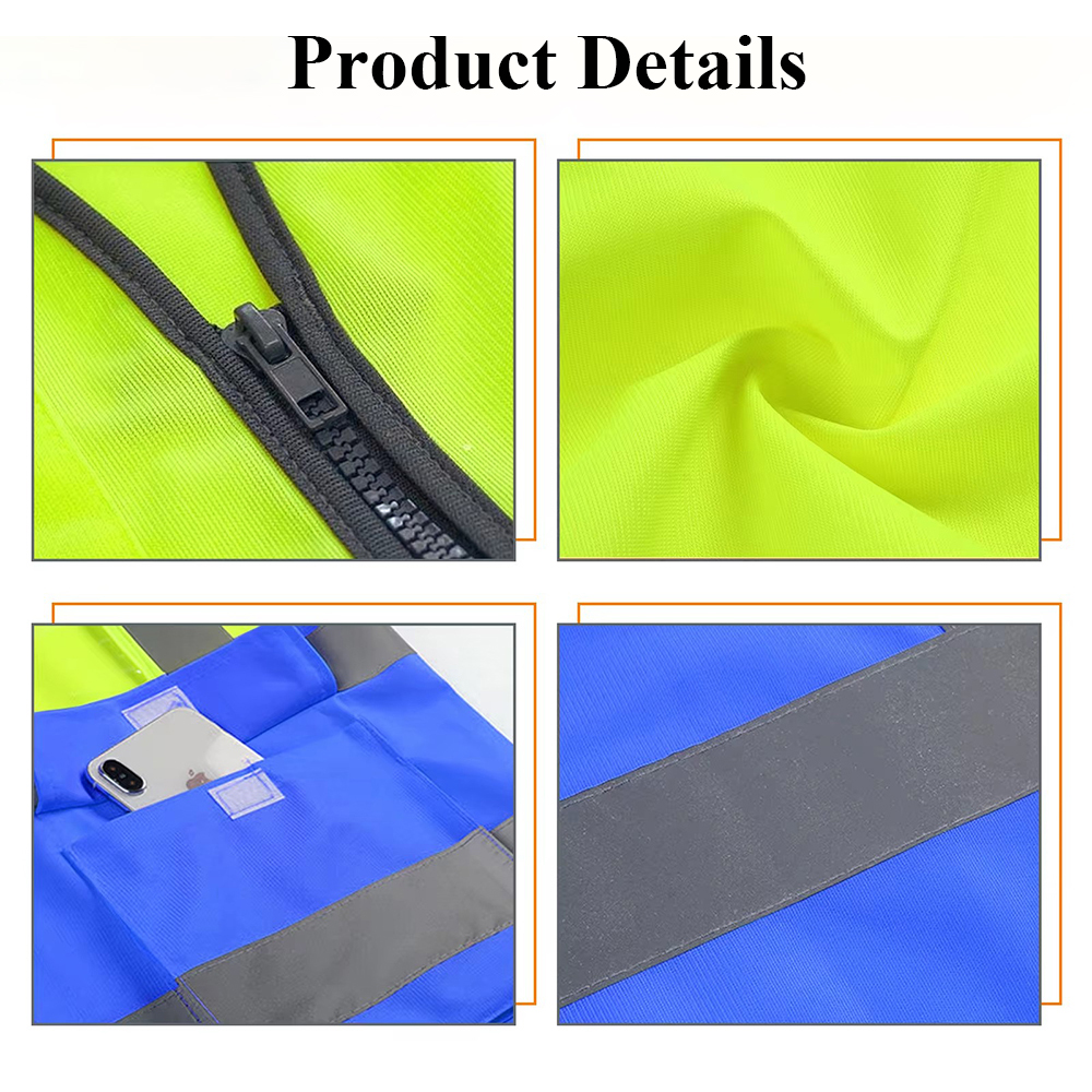 S-5XL защитный жилет, рабочая одежда для строителей, защитная одежда, спецодежда Hi Vis, рабочий жилет