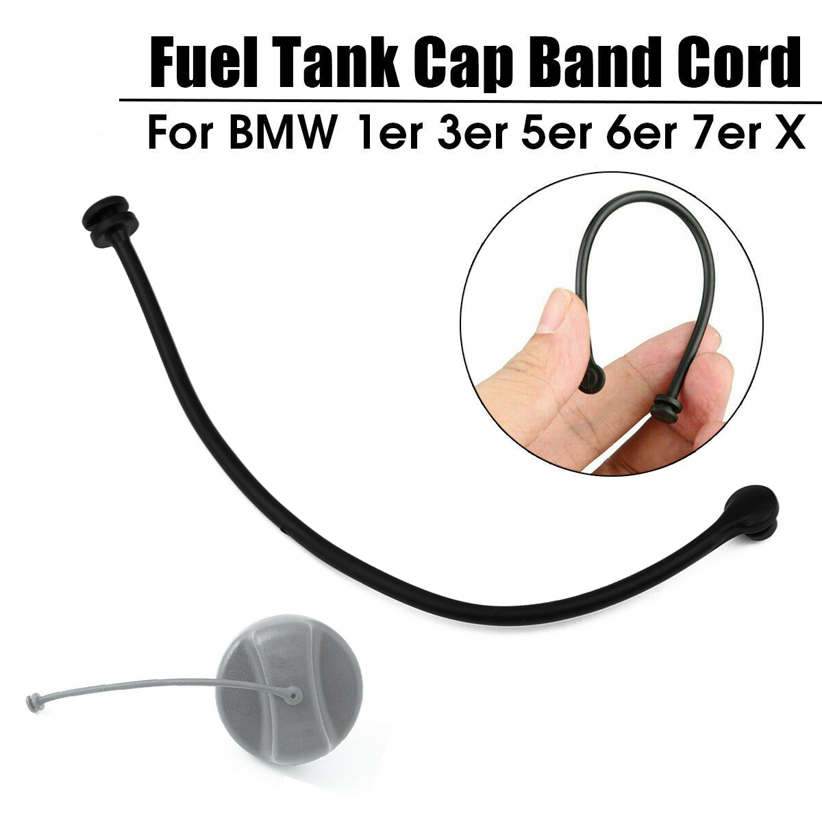 1 tapa de combustible tapa de tanque de combustible Cable gasolina diésel para BMW E81 E87 E88 E46 E90 E91 X3 X5 X6 16117193372