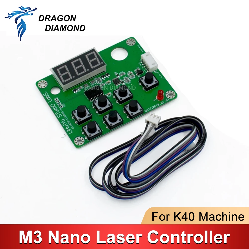 LIHUIYU M2 M3 Nano controlador láser placa principal madre con Panel de Control Dongle DIY sistema cortador de grabado 3020 3040 K40 máquina