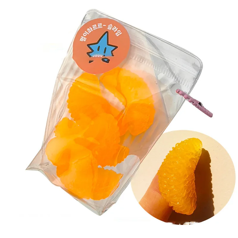 Sticky TPR Squishy บลูเบอร์รี่ส้มเขียวหวาน ORANGE ความเครียดบรรเทา Squishy ใหม่ Fidget ของเล่น,MINI บรรเทาของเล่นบีบ