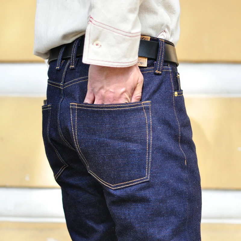 Saucezhan-メンズヴィンテージデニムジーンズ308xx-z1,生,色あせない,レインボーカラー,21オンス