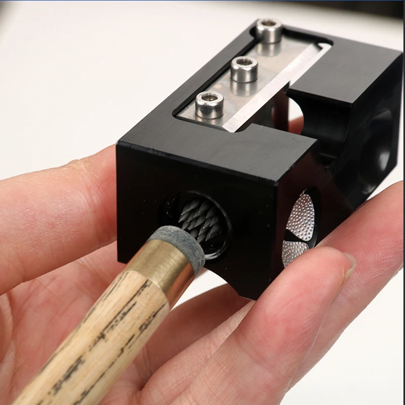 1Pcs Billard Queue Spitze Schleifen Werkzeug Multifunktionale Reparatur Shaper Snooker Pool Tipps Runde Schneiden Mit Pinprick Billard Acc