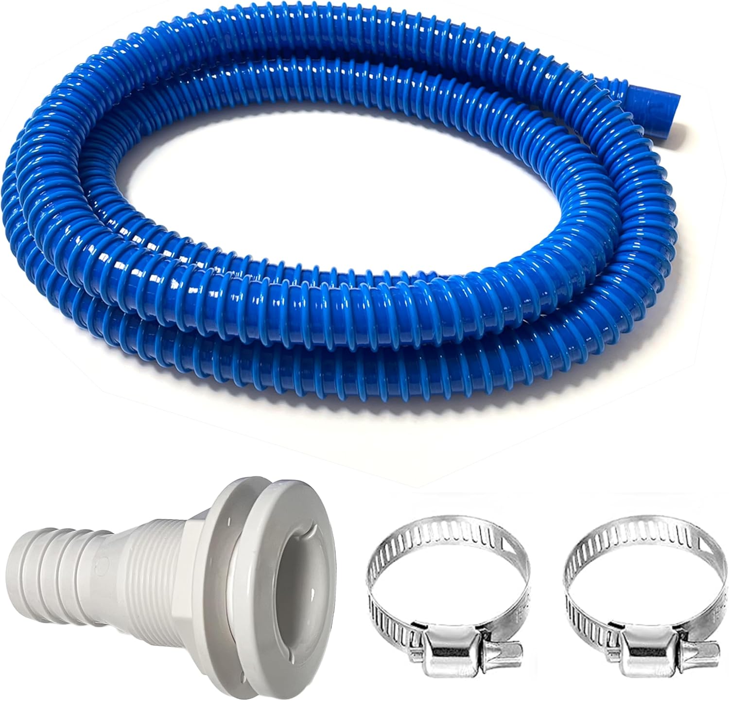 1Set lenspompslang, 1-1/8 inch dia lenspompinstallatieset, 6,5 FT premium kwaliteit knikvrije flexibele PVC-slang