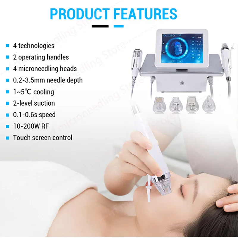 Morpeus 8 Radio Frequency Wrinkle Removal Skin Tightening Machine Microneedle Rf Golden Microneedling