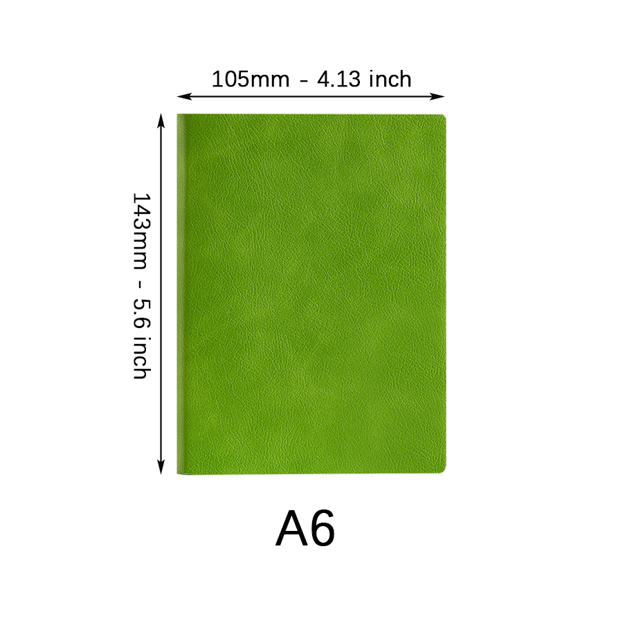 โน้ตบุ๊คหนาพิเศษ (640 หน้า) A6 ความคิดสร้างสรรค์เครื่องเขียน Notepads เปล่า Pu ปกอุปกรณ์สํานักงานโรงเรียน (Sketching และ Graffiti)